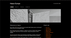 Desktop Screenshot of hasco-europe.com